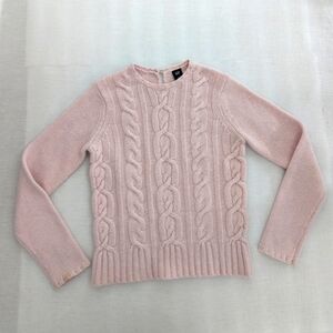 GAP light pink wool blend long sleeve sweater women's Small